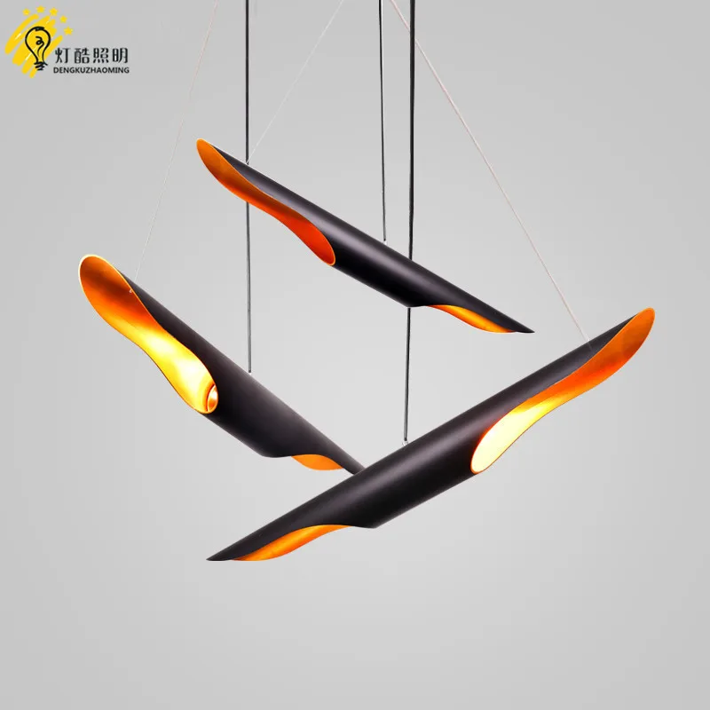 

Nordic postmodern chandelier individuality aluminum bar bar duplex living room restaurant designer Chandelier