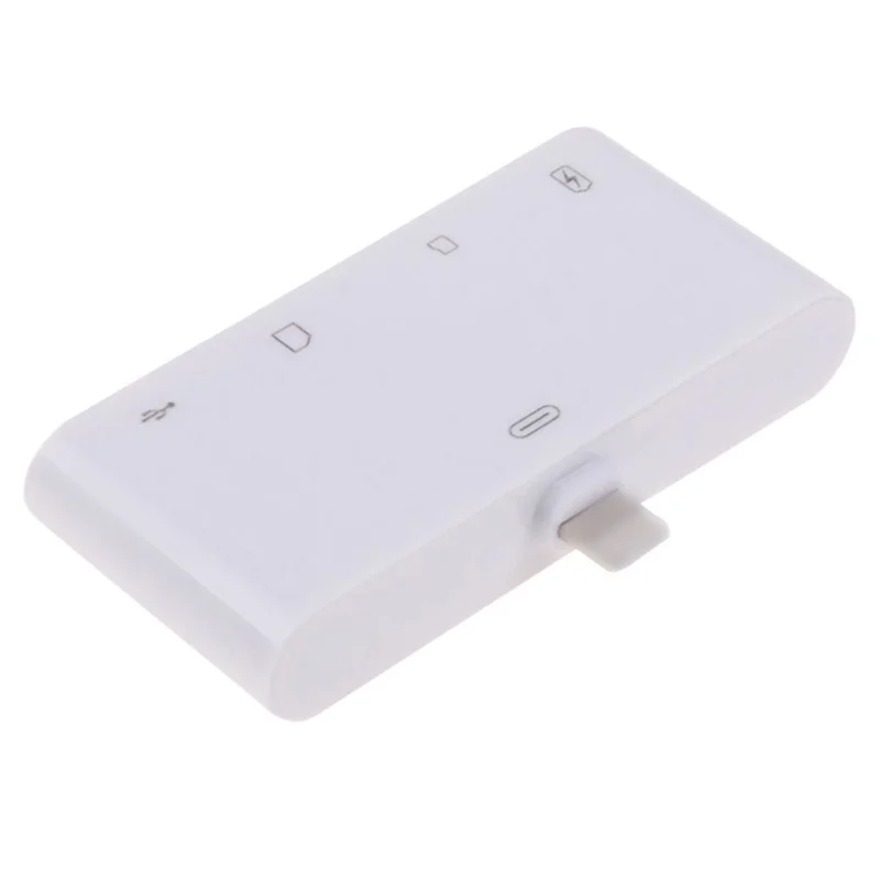 Новые поступления 4 in1 Белый USB Card Reader Micro SD камера ссылка адаптер для iPad, iphone X 8 7 6 Plus