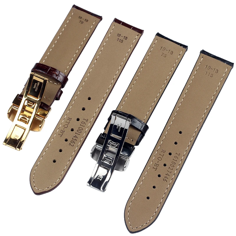 Высокое качество Натуральная телячья скрыть кожаный ремешок для наручных часов для Tissot часы ремешок 1853 T17 T035 T41 часы Браслеты