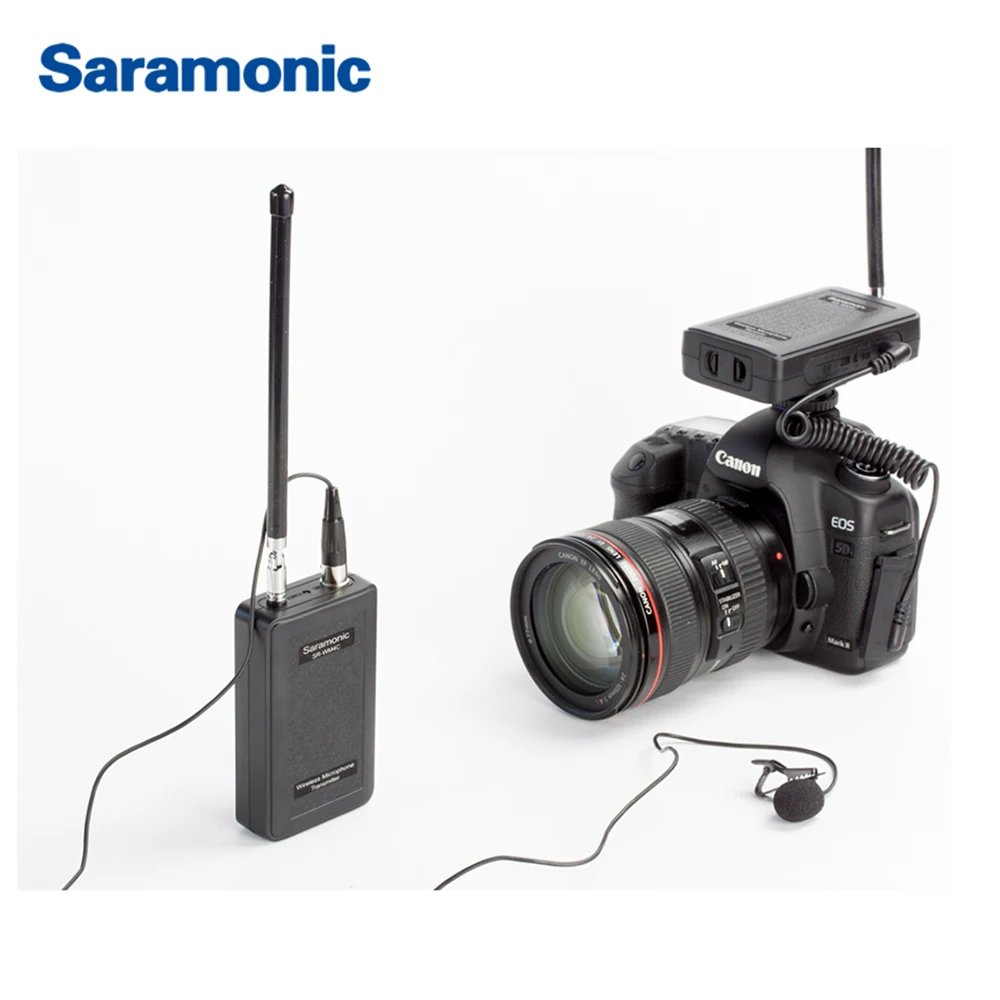 Saramonic SR-WM4C VHF Lavalier ميكروفون لاسلكي نظام لكانون نيكون سوني كاميرات DSLR باناسونيك كاميرا المخرج