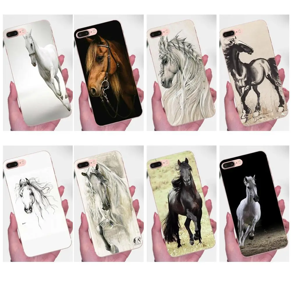 Horse Animal Printed Soft TPU Case Coque Cover For Xiaomi Redmi Note 2 3 3S 4 4A 4X 5 5A 6 6A Pro Plus | Мобильные телефоны и