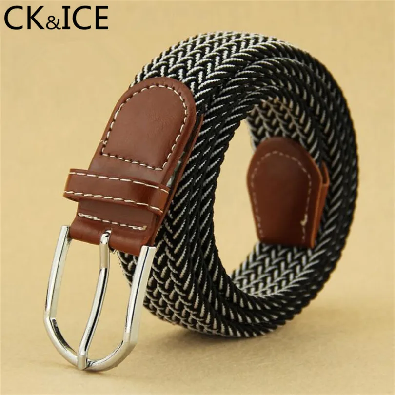 CK&ICE Luxury Casual stretch Women jeans Belts Casual Pin Buckle Unisex
