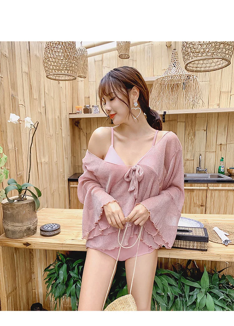 Bathing Suits Plus Size Badpak Womens Swimwear Two Piece Bikini Swimsuits High Waist Swimsuit Plavky Women Female Ins Three