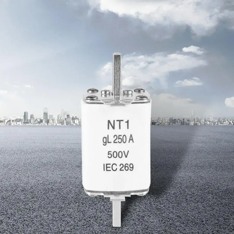 Электротехническое оборудование безопасности NT1/RT16-1 500V 250A лезвие Керамика предохранитель плавкий велосипеда