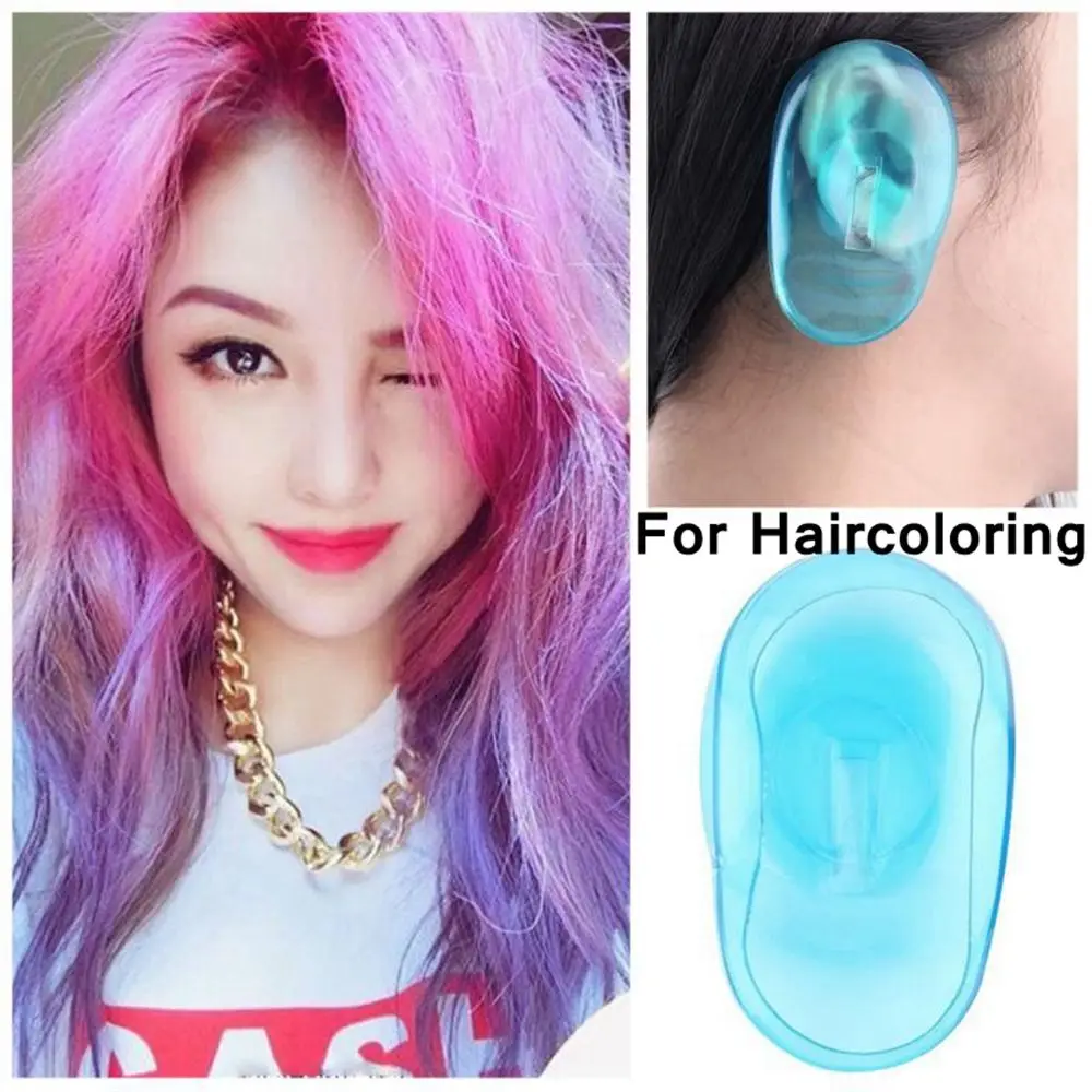 1 Pair Silicone Ear Cover For Hair Dye Earmuffs Ear Protect