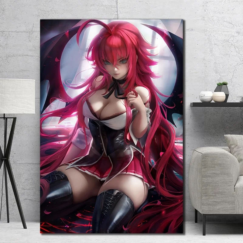 

Wall Art Modular Picture Canvas Printed 1 Pieces/Pcs Japanese Anime Painting Sexy Girl Posters Home Decoration Living Room Frame