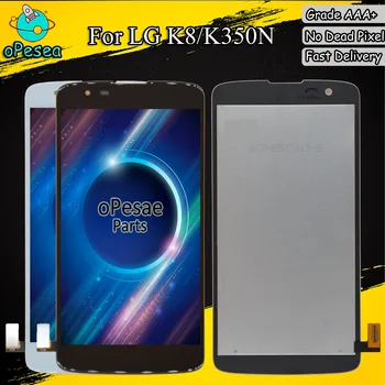 

oPesea 5.0'' For LG K8 LTE K350N K350E K350DS LCD Display Panel Touch Screen Digitizer Glass Sensor Assembly With Frame