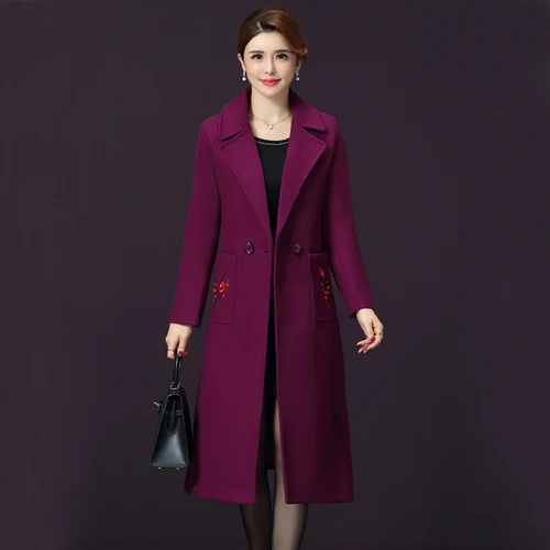 Zihon Manteau Style Mode Automne Tempérament Red Nouveau Bh4f Femelle bh4f Boutonnage D'hiver De Grand 468b Coréenne Vêtements Laine Femmes Code Version 8612 Double Xxxxl 2018 À UWxw8AXxgq