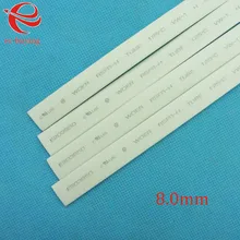 Heat Shrink Tube White Tube Heat-Shrink Tubing Diameter 8mm Thermo Jacket Wire Wrap Insulation Materials Element 1meter /lot
