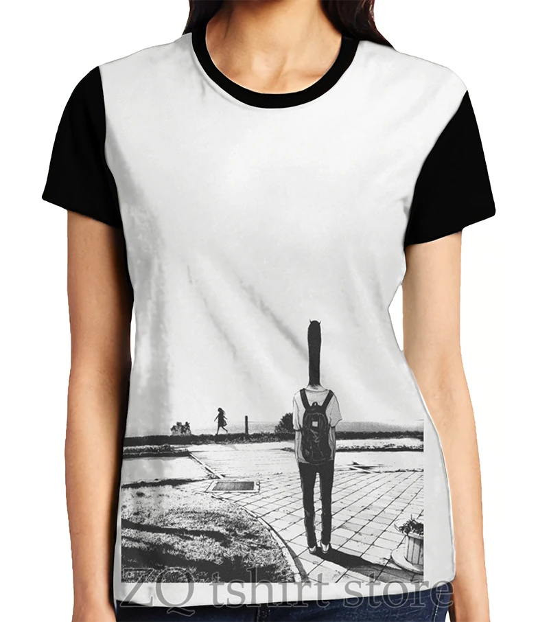 Women Punpun& Aiko Graphic t-shirt мужские футболки женская футболка мужская забавная печать с круглым вырезом с коротким рукавом футболки - Цвет: Women