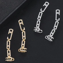 Бренд серьги гвоздики Close Ear ручной Привлекательный блестящий Полный AAA CZ Ювелирные украшения букле d'oreille femme модные украшения