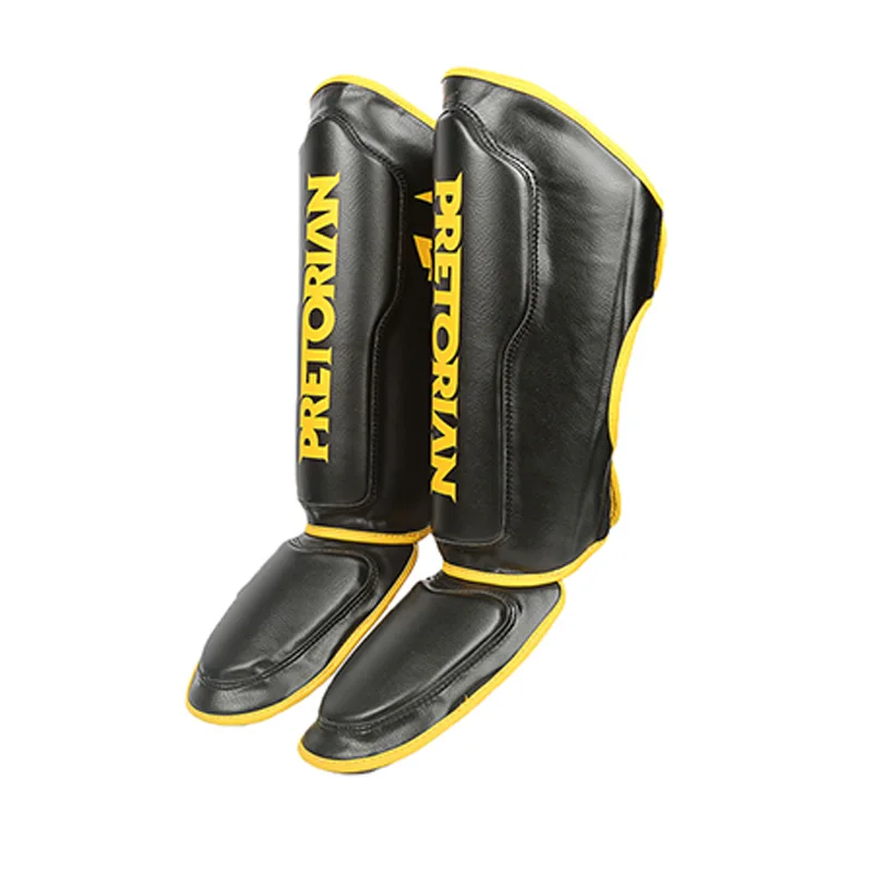 Pretorian-Thicken Shin Guard For Shin Guard Pads Kickboxing Shin Guards Kickboxing Leg Guards Adults PU Leather Kickboxing MMA Boxing Thai Sports and Fitness Equipment