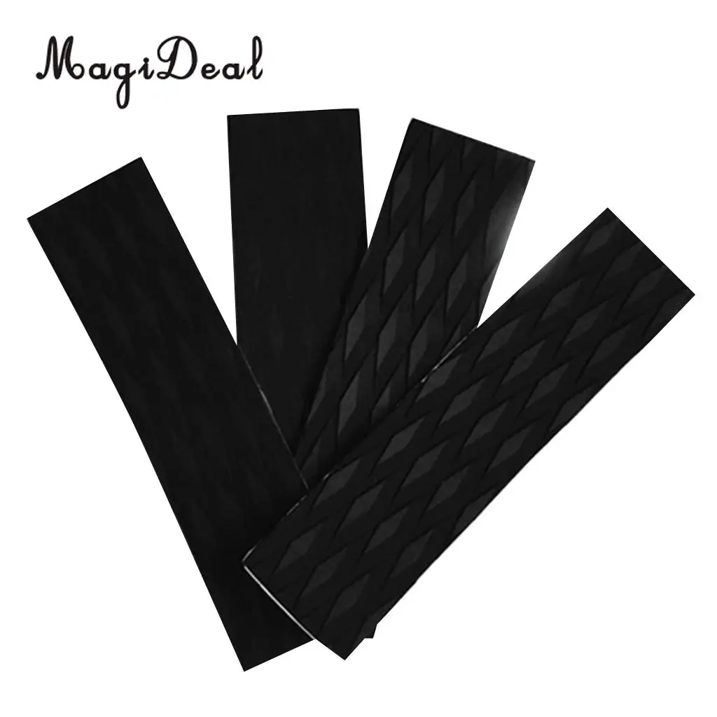 MagiDeal3 Pieces Non-Skid Traction Pad with 4 Pieces Surfing Surfboard Traction Funboard Pad Bar Grip
