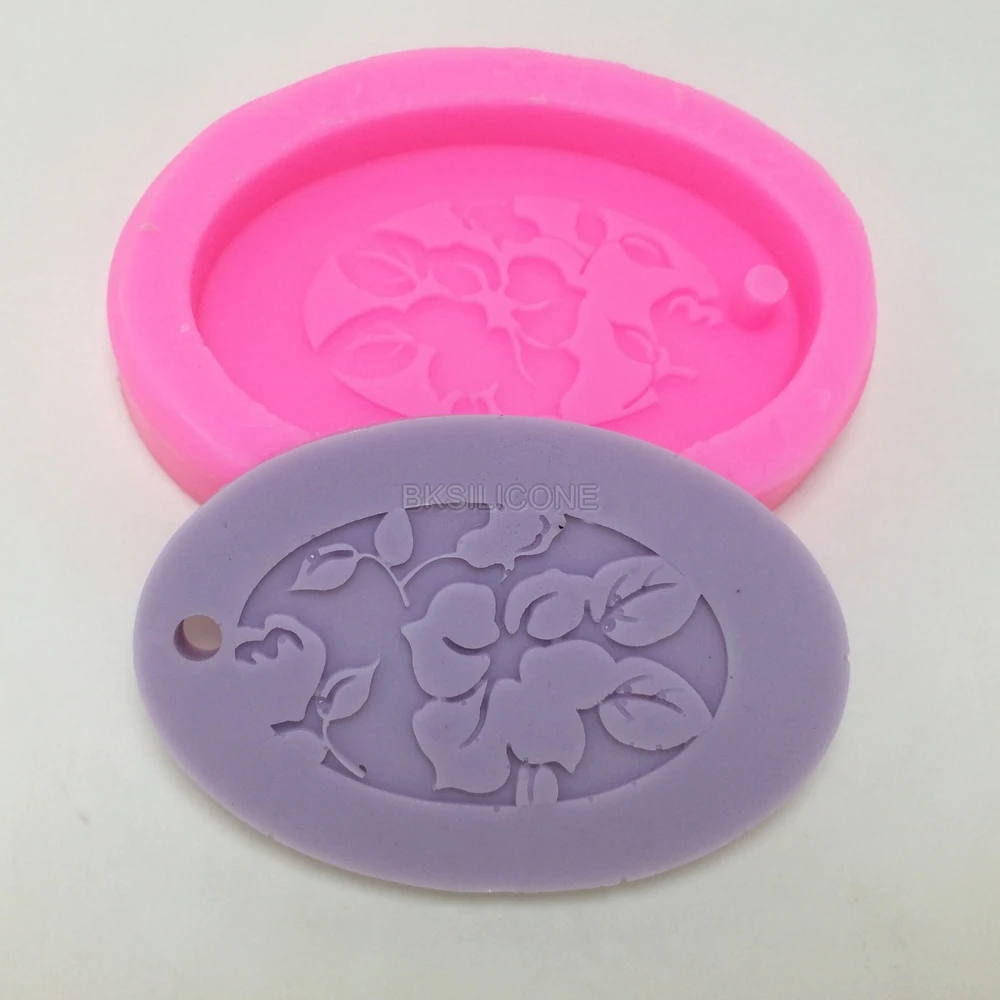 BN008 disegno del fiore della torta del fondente della muffa aromaterapia stampo di cera auto ciondolo decorativo gesso aroma stampo in silicone in BN008
