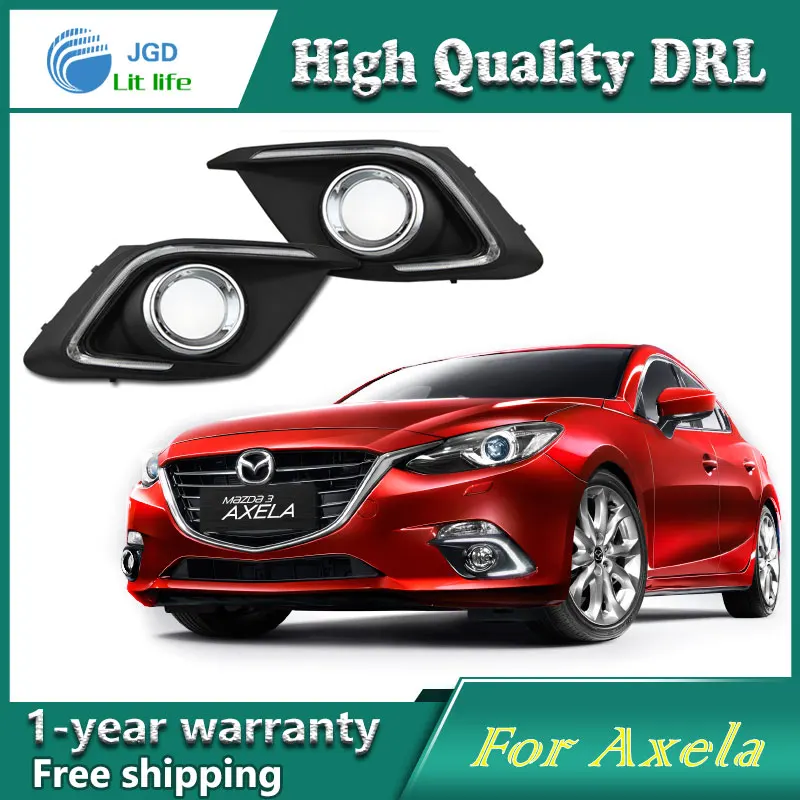 high quality !12V 6000k LED DRL Daytime running light case for Mazda 3