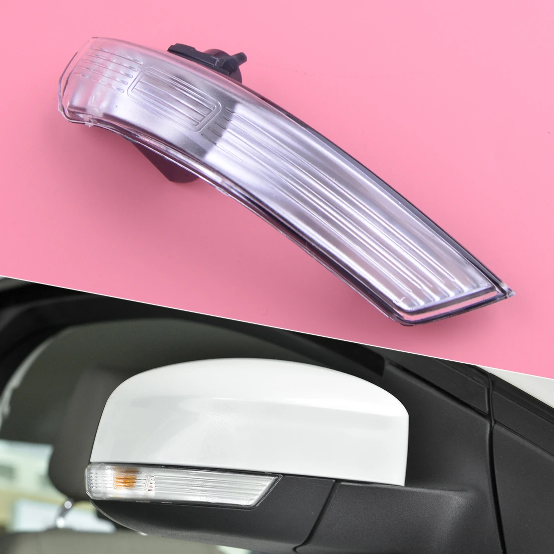 For Ford Focus 2008-2016 Left Wing Mirror Indicator Lens Turn Signal Light Frame