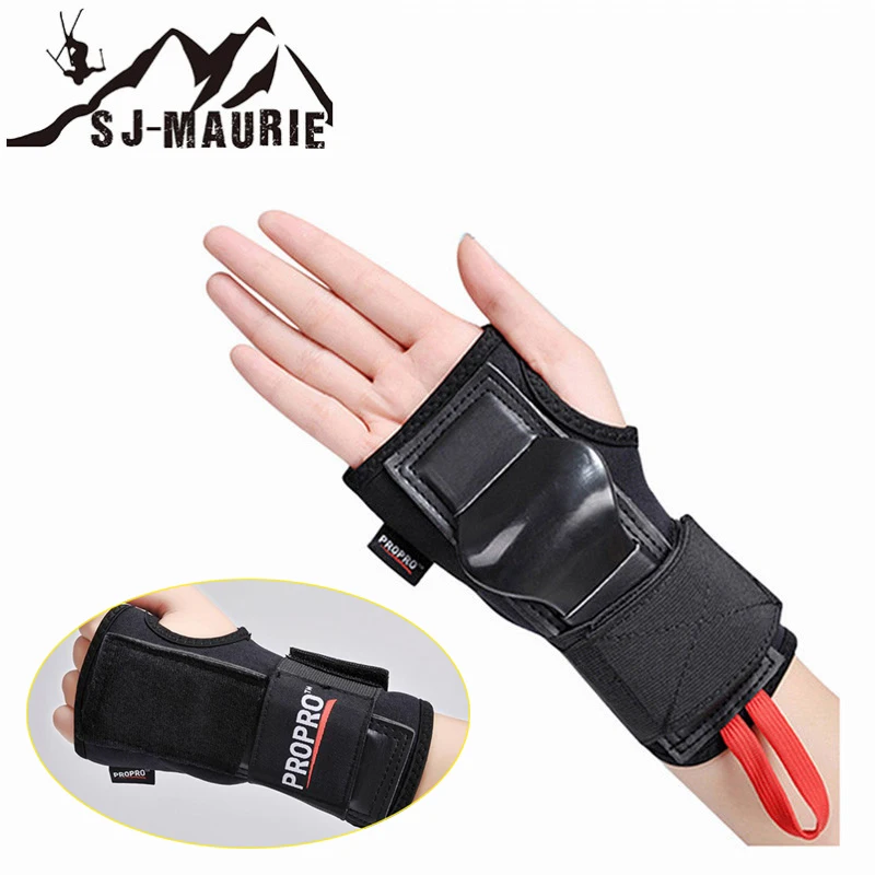 المهنية حماية التزلج المعصم دعم اليد حماية تزلج المعصم دعم النخيل حماية اليد الأسطوانة على الجليد الحرس