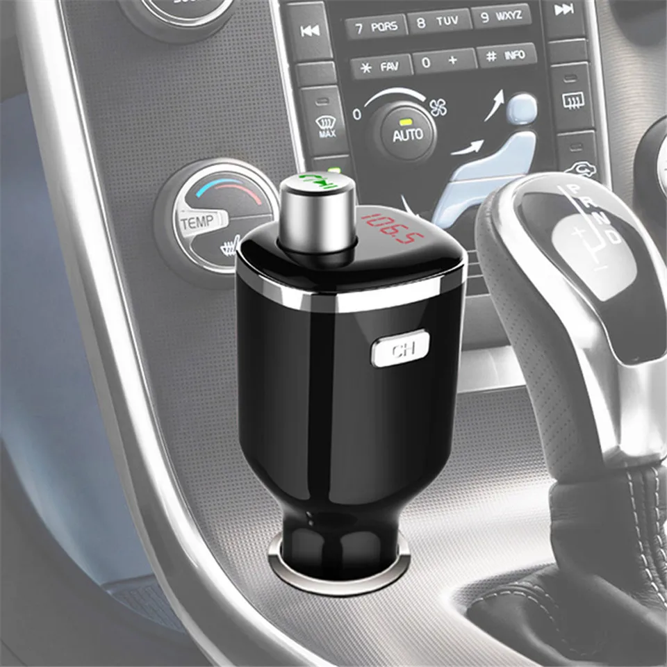 Cunymagos Bluetooth FM Transmitter Wireless Car MP3 Music Player Bluetooth Adapter Bluetooth Handsfree Car Kit with Dual USB Car Charger (6)