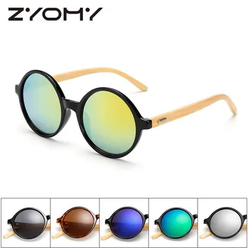 

Classic Driving Glasses Retro Men Women Sunglasses Brand Designer Wood Frame UV400 Round Fashion Eyewear Oculos De Sol