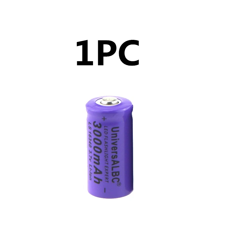 3000mAh литий-ионный аккумулятор 16340 UniversALBC светодиодный фонарик Expert 3000mAh LS 16340 3,7 V литий-ионный фиолетовый цвет - Цвет: 1PC