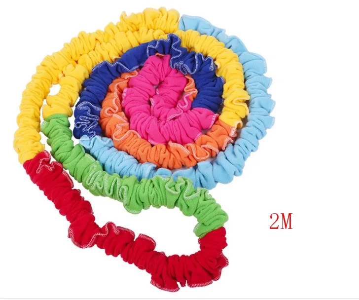 Cooperatiive Stretchy Band Running Rally Children's Elastic Rainbow Rope Physical Training Equipment Stress Reliever Tool - Цвет: 2M