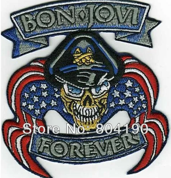 Нашивка для музыкальной группы BON.JOVI FOREVER термоклейкая нашивка с аппликацией в