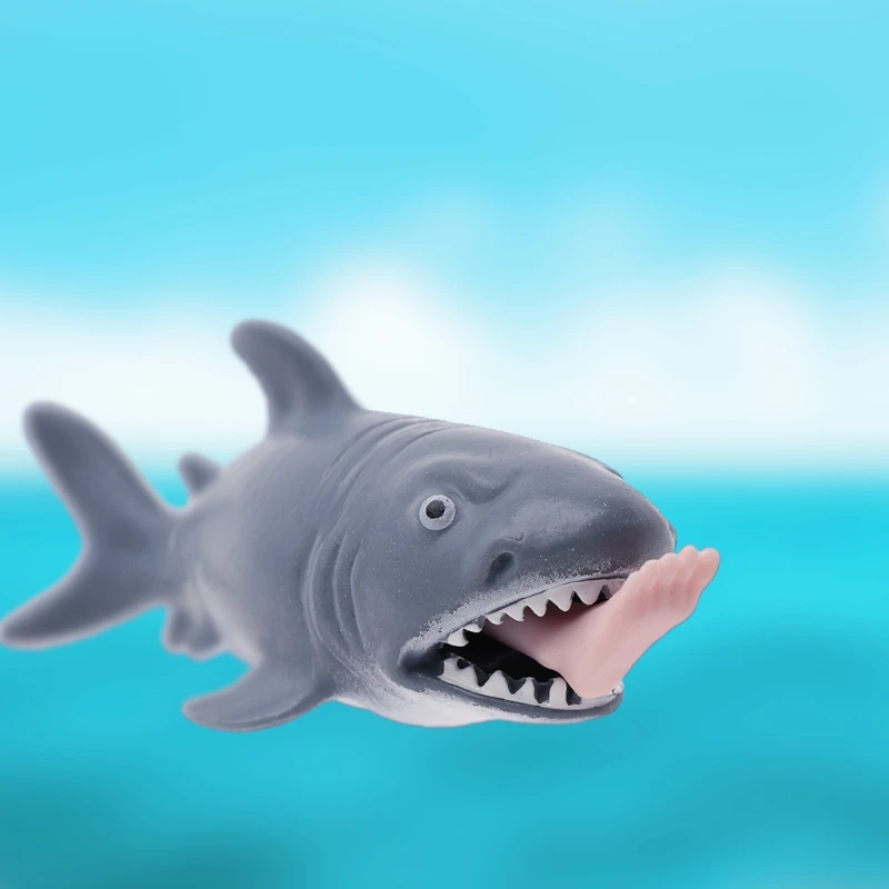 

Shark Squeeze Vent Toy Fun Stress Reliever Press To Spit Leg Kids Novelty Gift