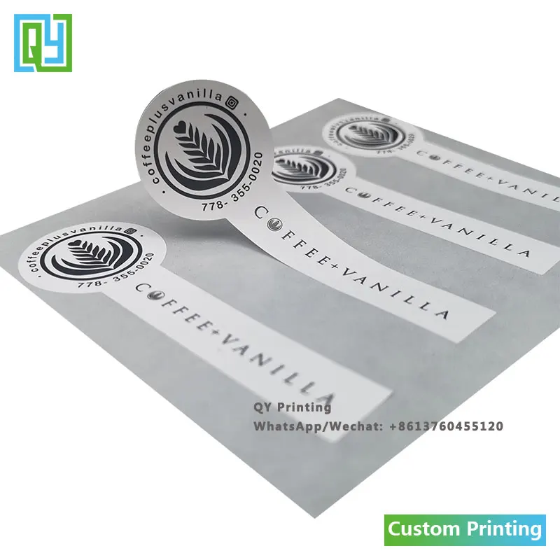 1000pcs 35x100mm 무료 배송 사용자 정의 인쇄 스티커 사각형 모양 고품질 종이 레이블 인감 레이블