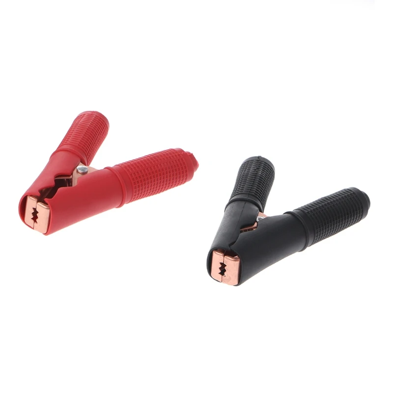 

2Pcs 100A Car Vehicle Battery Test Clips Alligator Clips Crocodile Clamps 90mm Red and Black Color