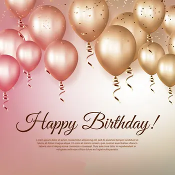 

Happy Birthday balloons photo backdrop Vinyl cloth High quality Computer print party Background