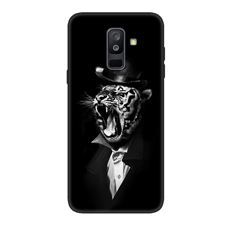 A8 For Samsung Galaxy A6 plus case Silicone soft Cases For Samsung A6plus A6050 A6+ cover A605F Cartoon Painted shell - Цвет: A8