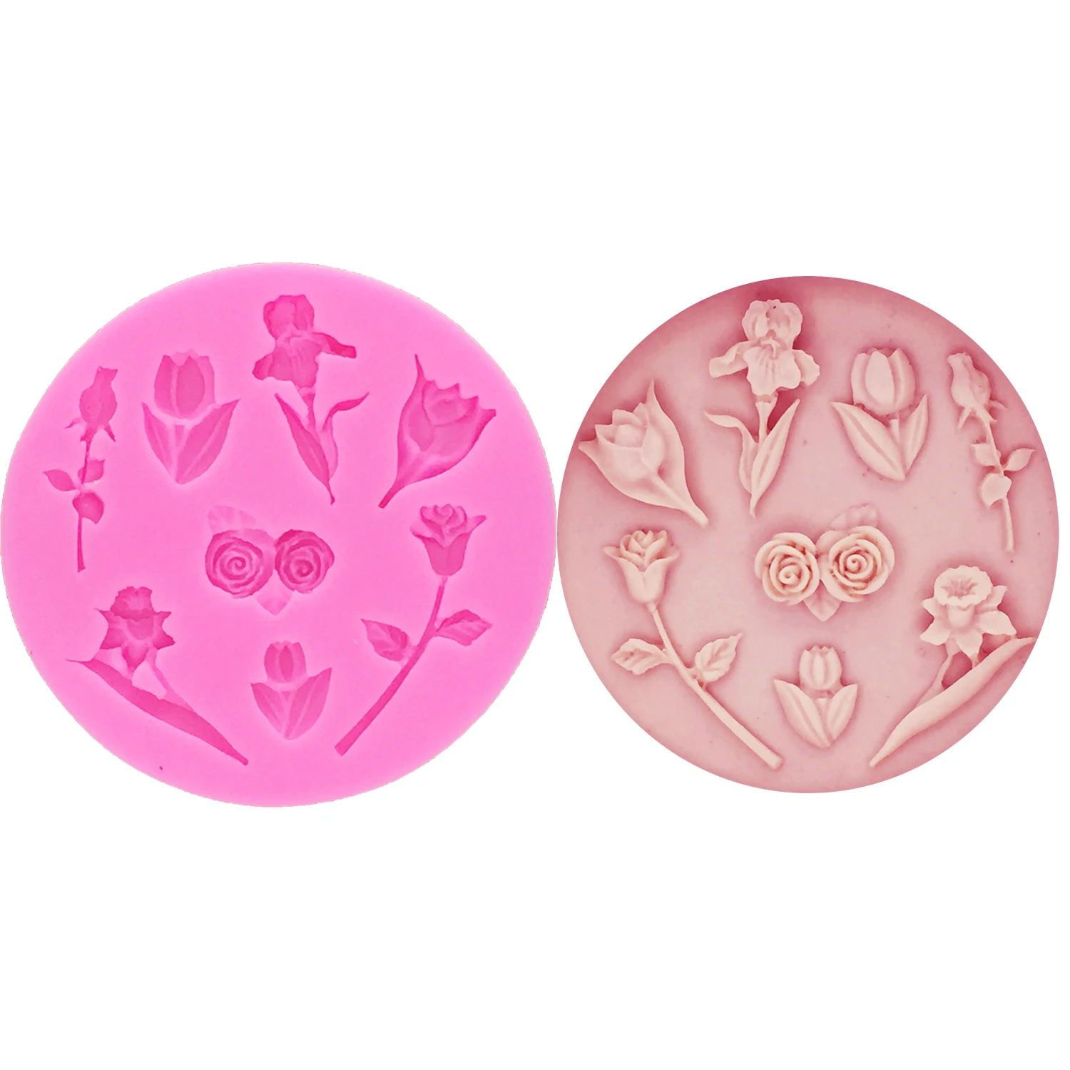 

M0002 1PCS Flower silicone mold fondant mold cake decorating tools chocolate gumpaste mold