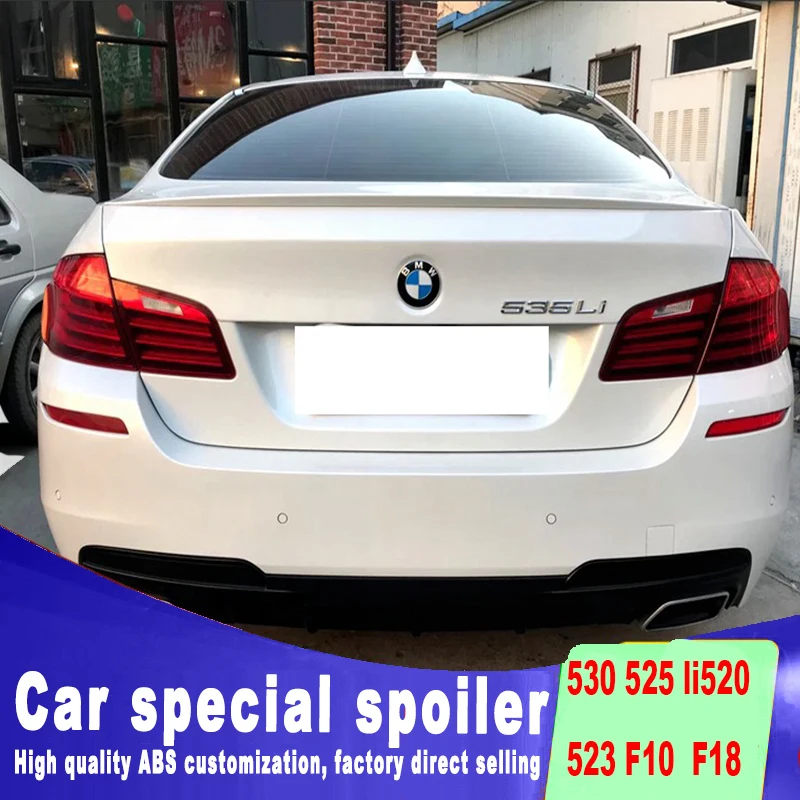 Для BMW 530 525li 520 523 F10 F18 2012 до Высококачественный ABS спойлер из материала задний Багажник крыло задний спойлер грунтовка или DIY