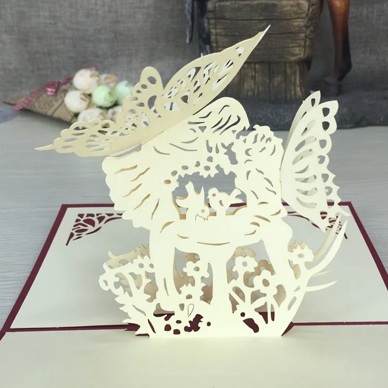 1 шт. угол поцелуй pop up 3d Поздравительные открытки с конверт открытка приглашение ручной работы Юбилей Сувениры счастливый день свадьбы