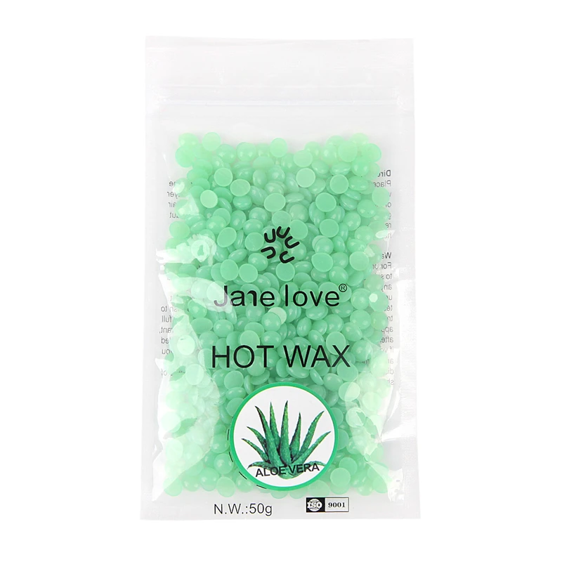 50g/bag No Strip Depilatory Hot Film Hard Wax Pellet Waxing Bikini Hair Removal Bean Beads for Face Leg Body Hair Remover