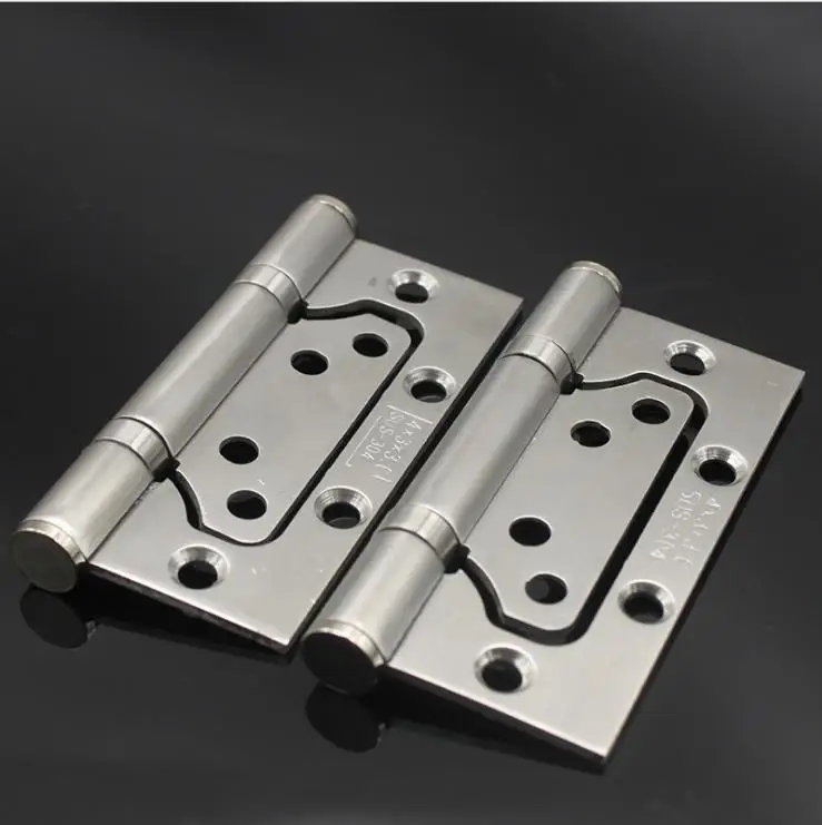 

1 Pair Door Hinges Stainless Steel 8Holes Butterfly Hinge With Screws