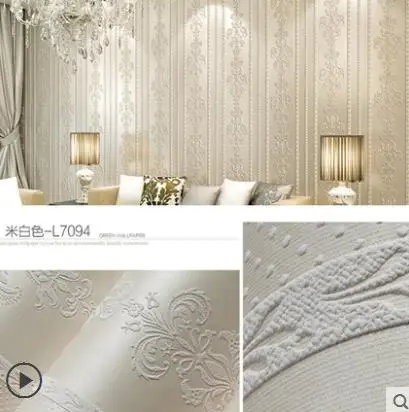 New European pastoral 3d self-adhesive non-woven wallpaper wallpaper bedroom warm girl personality living room wall New European pastoral 3d self-adhesive non-woven wallpaper wallpaper bedroom warm girl personality living room wall