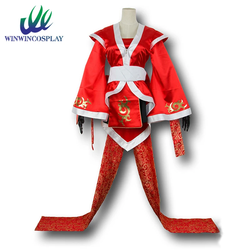 

Game LOL Hero Akali Red Cosplay Dress For Adult Women Comic Con Party Halloween Christmas Cosplay Costume