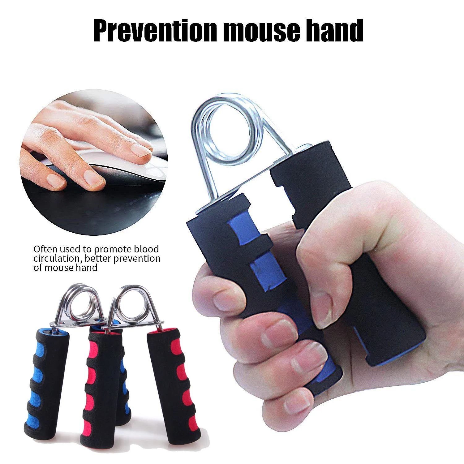 

Gym Power Exercises Adjustable Hand Gripper Wrist Forearm Fingers exerciser Strengthener heavy grips