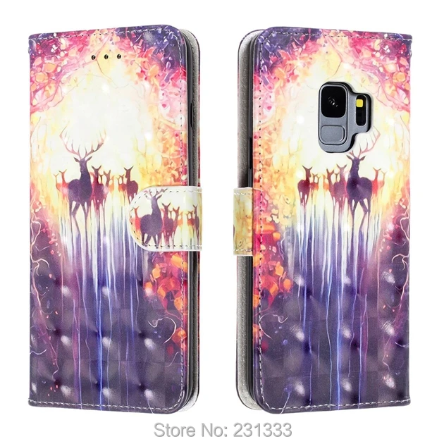 Для Samsung Galaxy S10 5G S10E NOTE9 3D шикарный мультяшный кошелек кожаный чехол PU Цветочный