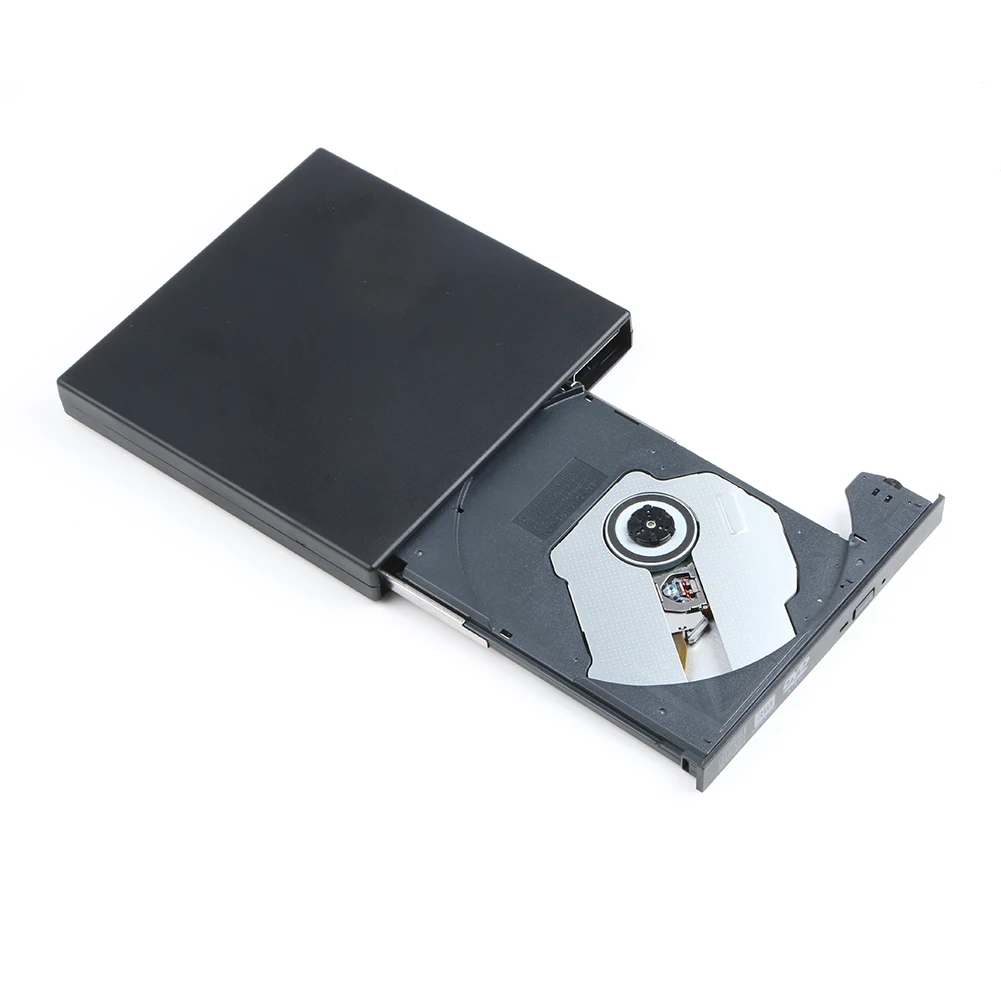 Tragbare Externe Slim USB 2.0 Externe CD RW DVD RW Brenner antrieb CD DVD ROM Combo Schriftsteller für PC Mac Laptop Netbook FW1S Günstig
