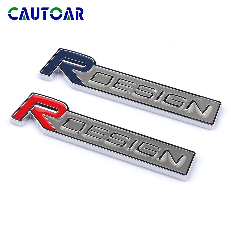 Adesivo emblema para carro, etiquetas 3d de metal rdesign para volvo xc90 s60 cx60 v70 s80 v40 v50 s40 xc70 v60 c30 xc40 c70 v90