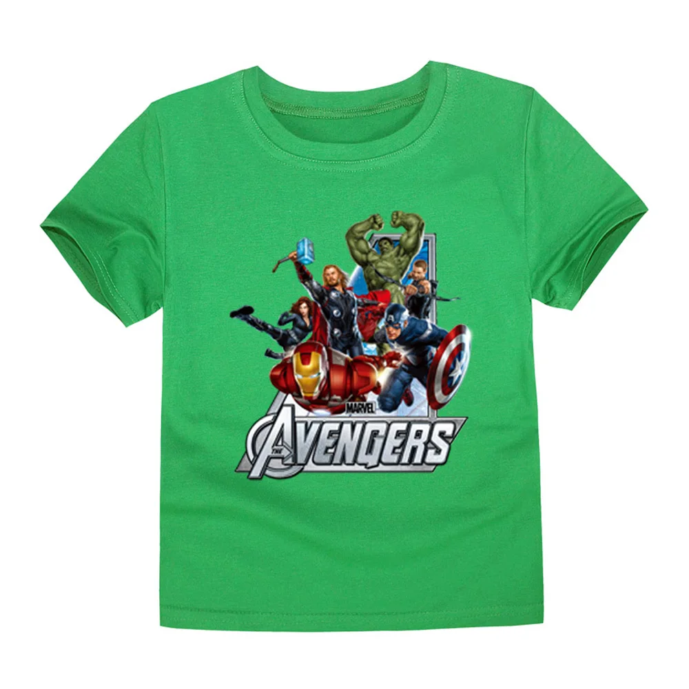TINOLULING/футболка с принтом «мстители» для мальчиков и девочек детская футболка детские топы с супергероями, брендовые футболки для детей возрастом от 2 до 14 лет - Цвет: TP7