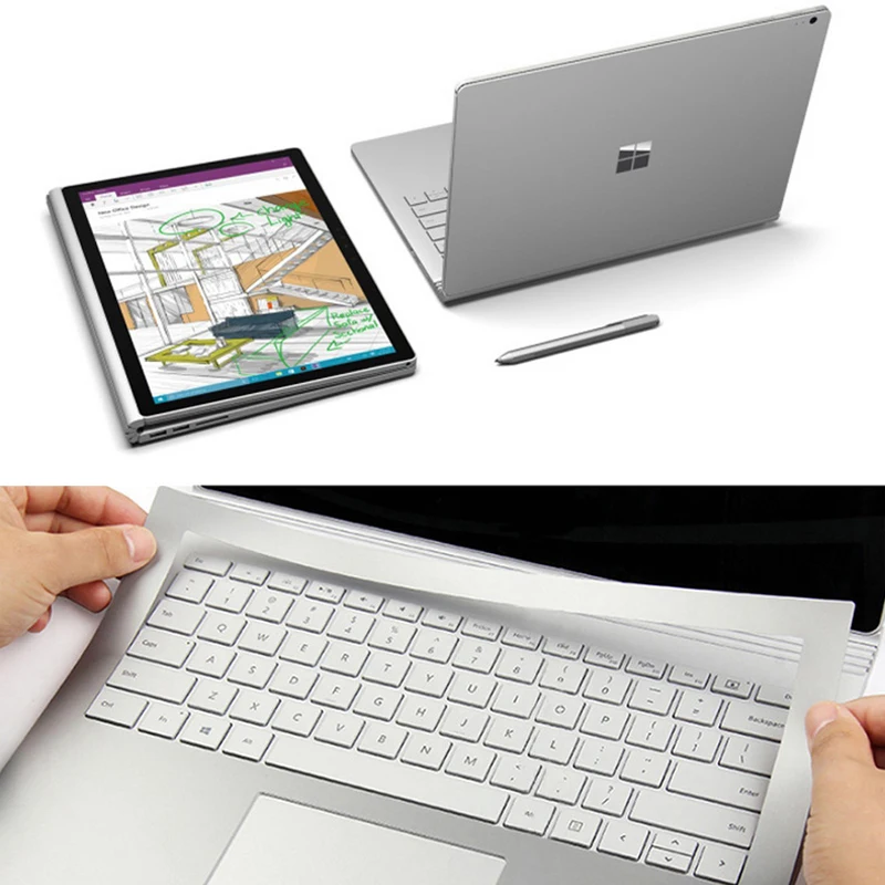 Наклейка для ноутбука Surface Book 2 13,5 дюймов, Виниловая наклейка, твердая задняя крышка, наклейка для Surface Book 2 15 дюймов, Capa Para