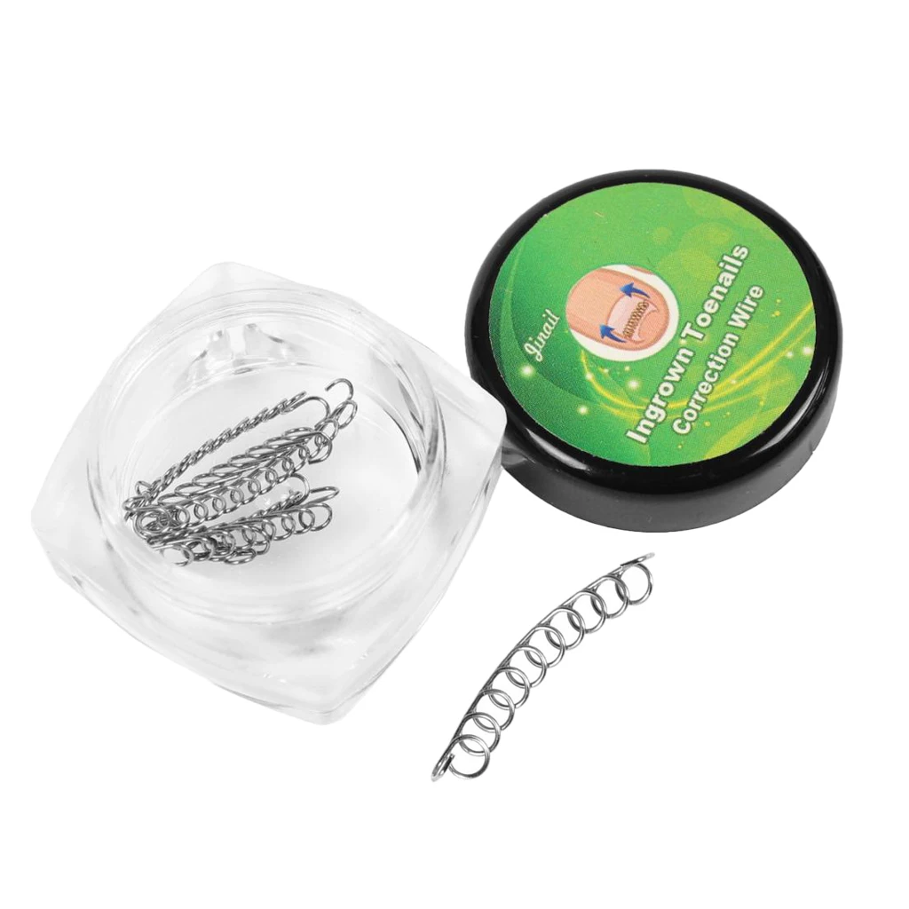 12pcs Ingrown Toe Nail Correction Wire Toenail Straightening Foot Care Tools