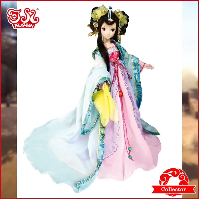 11 дюймов китайская Принцесса Кукла Коллекция подарков принцесса Wencheng#9050 нормальное тело без соединений