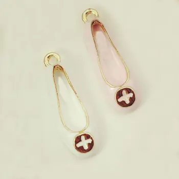 

10pcs RUIDAY Nurse shoes floating Enamel Charms Alloy Pendant for necklaces/bracelets DIY Female Fashion Jewelry Accessories