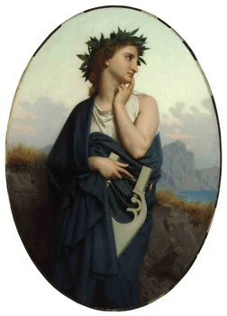 

Handmade Oil painting reproduction The Muse aka Philomele by William Bouguereau