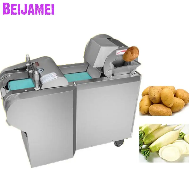 

Beijamei 2019 Electric Vegetable Cutting Potatoes Carrot Cutter And Shredder Commercial Vegetable Slicer Slicing Machine
