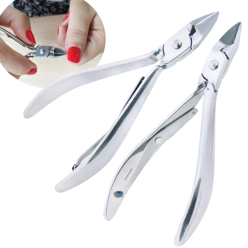 

Fulljion Stainless Steel Nail Cuticle Scissors Nippers Manicure Pedicure Tools Dead Skin Remover Scissor Nail Makeup Accessories